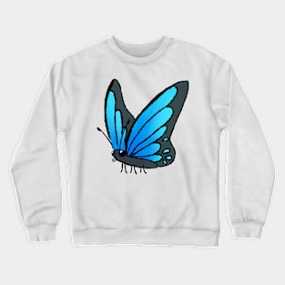 Joyous June Butterfly (Blue) Crewneck Sweatshirt